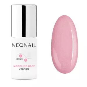 NeoNail lakier hybrydowy MODELING BASE CALCIUM Luminous Pink - 7,2 ml