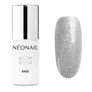 NeoNail lakier hybrydowy GLITTER EFFECT BASE Silver Shine - 7,2 ml