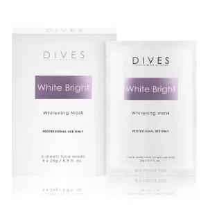 Dives Med WHITE BRIGHT MASK - MASKA DEPIGMENTUJĄCA (maska płatowa o działaniu depigmentującym) 5 x 25 g