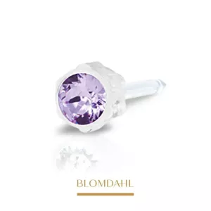 Kolczyk do przekłuwania uszu Blomdahl Violet 4 mm - 1 szt
