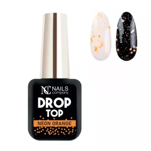 Drop Top NEON ORANGE Nails Company top bez dyspersji - 6 ml